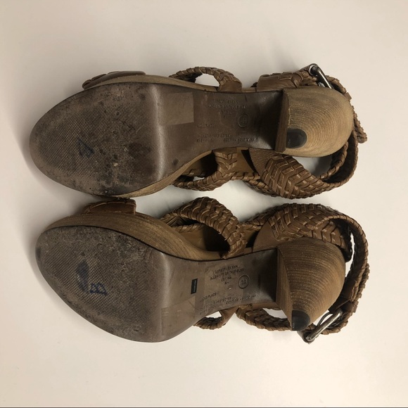 All Saints Bianca Woven Platform Heels EU 39 - Picture 8 of 8